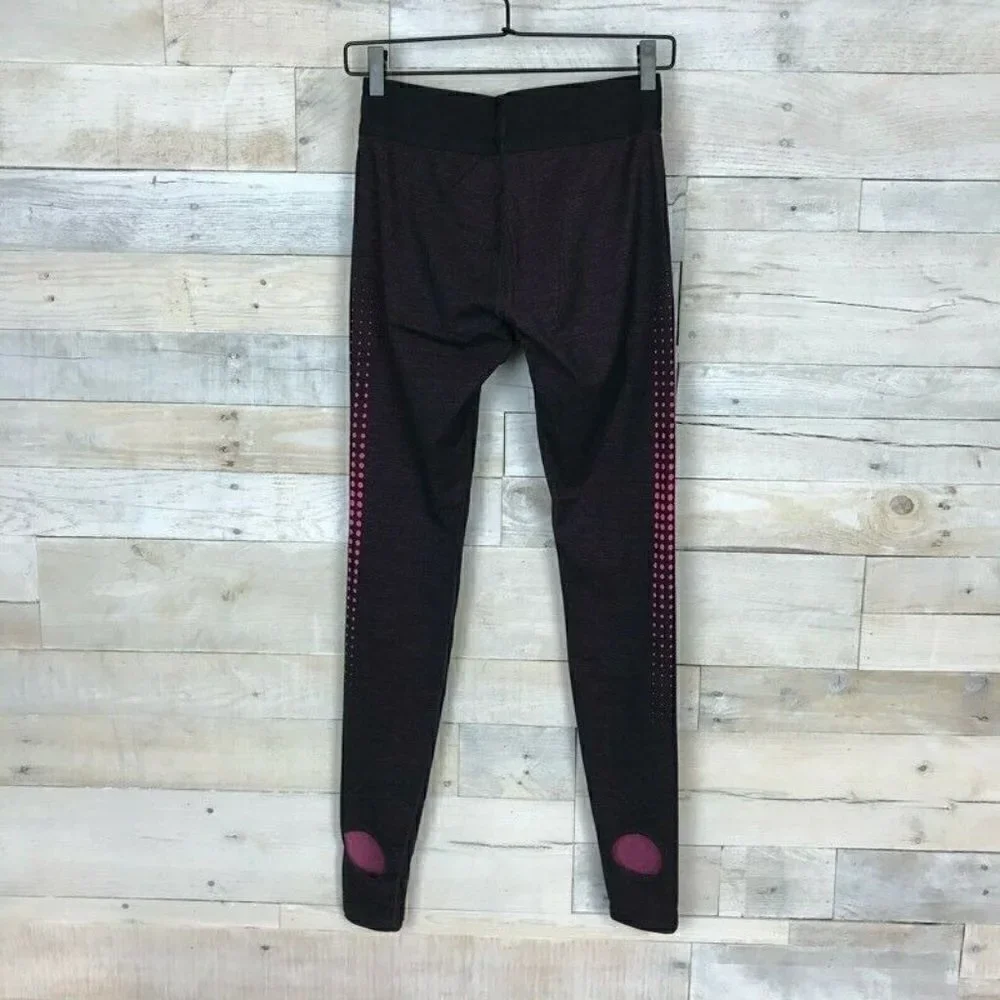 Nike Burnout Stirrup Leggings Black Pink small